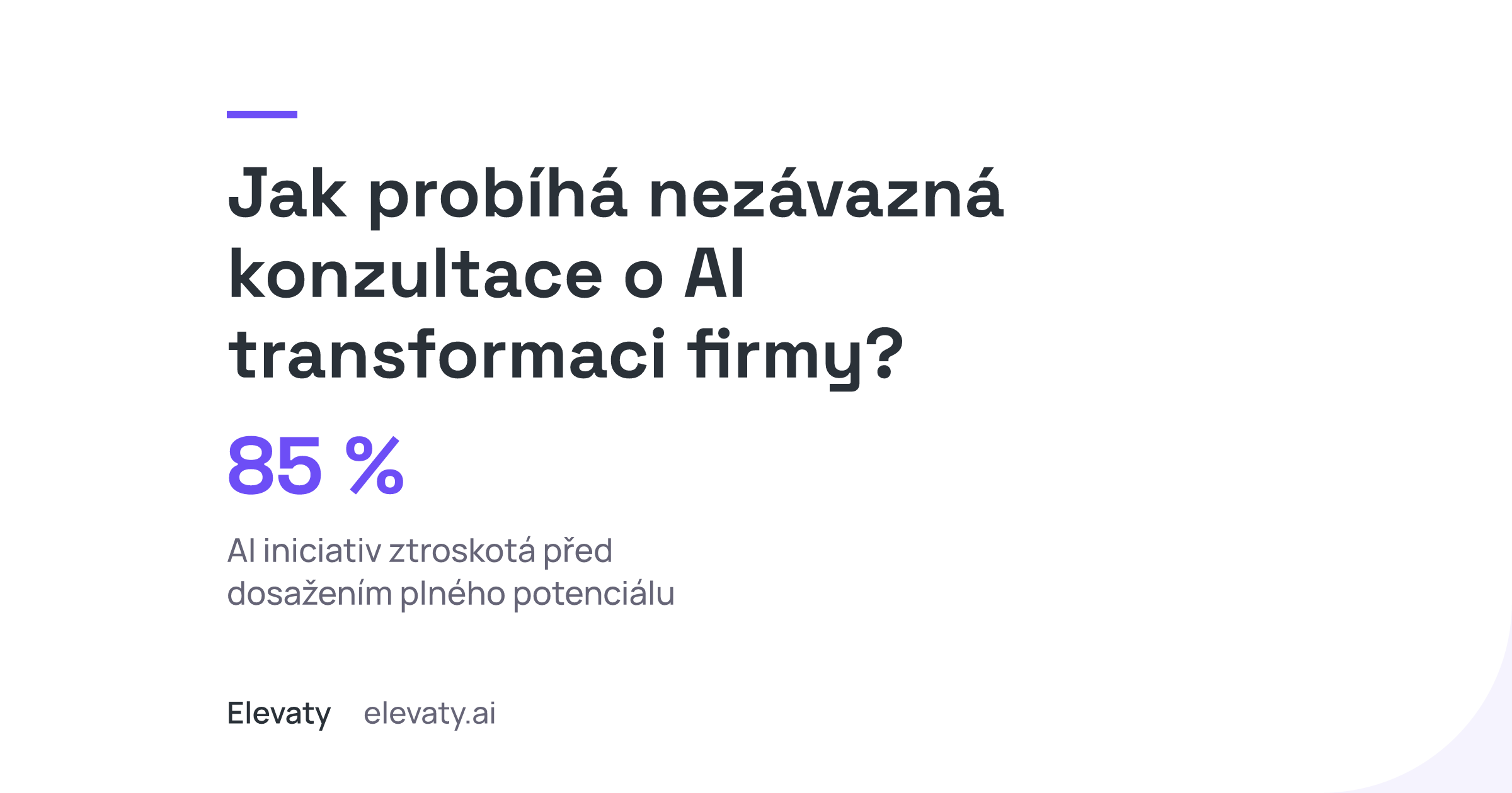 Jak probíhá nezávazná konzultace o AI transformaci firmy?